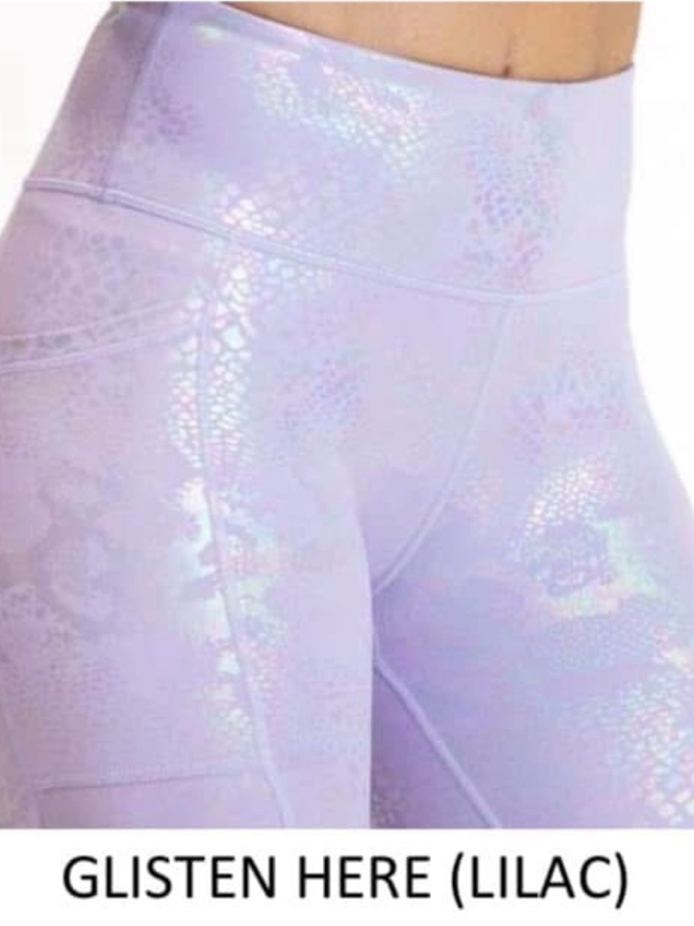 5” XS Lilac Glisten Here CVG shorts
